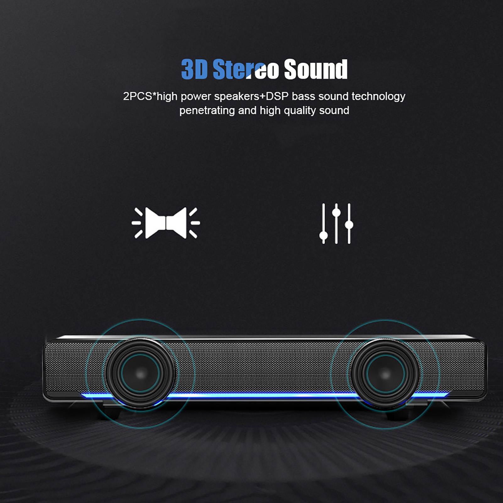 Portable Soundbar USB Wired St – обзор и цена Audio Music Player Pc