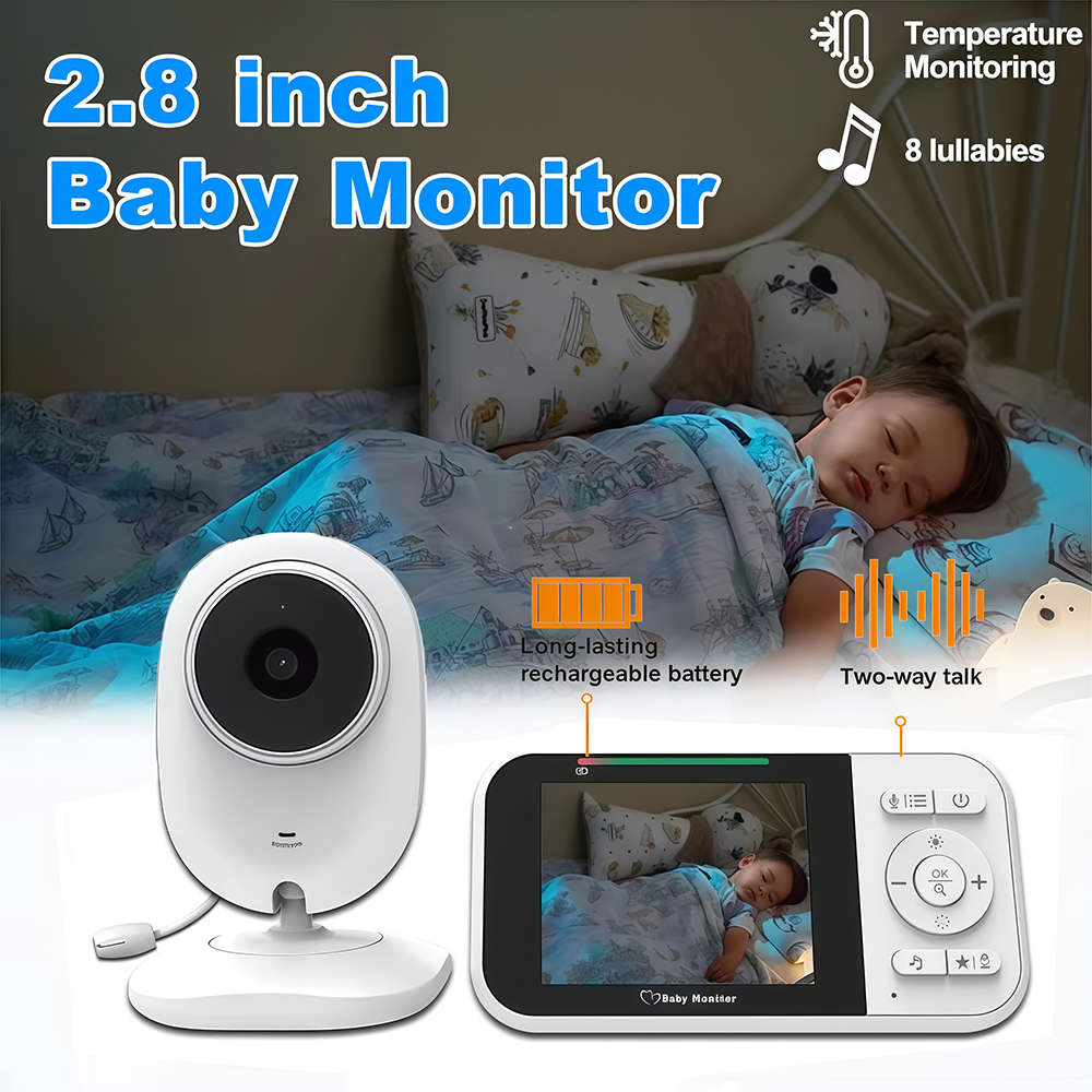 2.8 Inch Video Baby Monitor Ni – обзор и цена Audio Detect Music