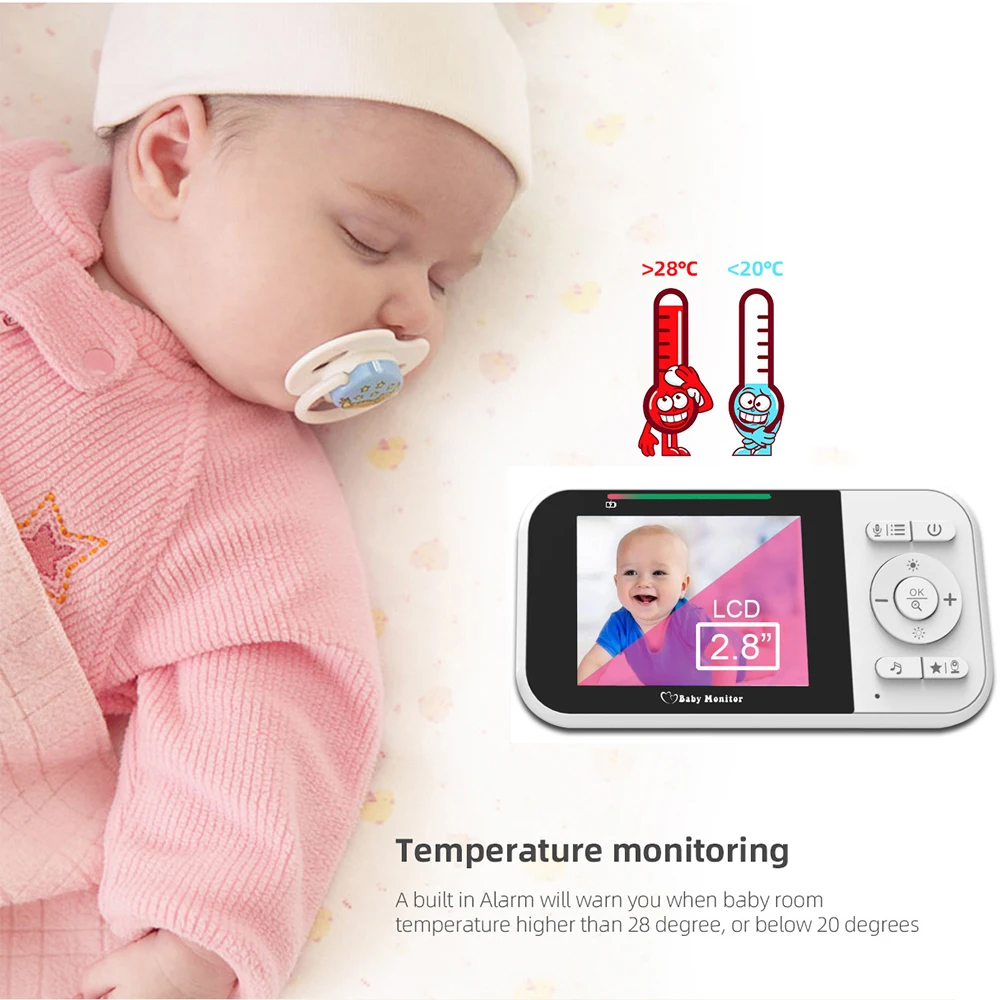 2.8 Inch Video Baby Monitor Ni – обзор и цена Audio Detect Music