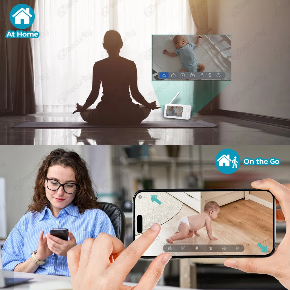 2K WiFi Baby Monitor with Scre – обзор и цена Audio Detect Music