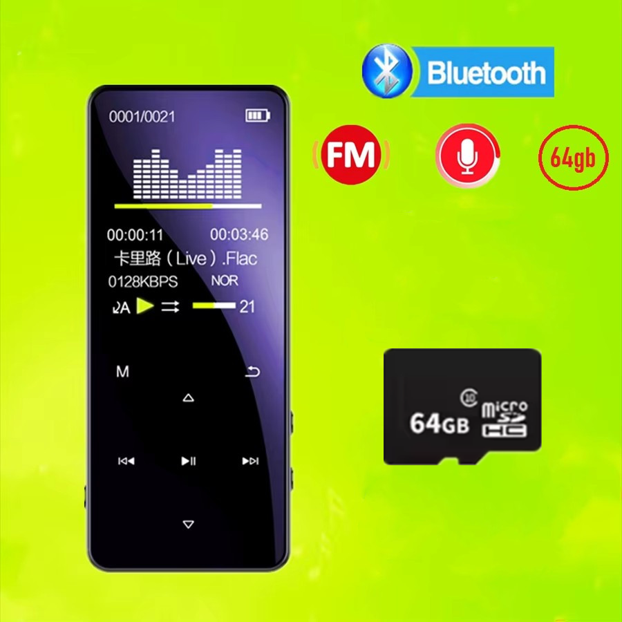 64gb MP3 Player With Bluetooth – обзор и цена Audio Music By