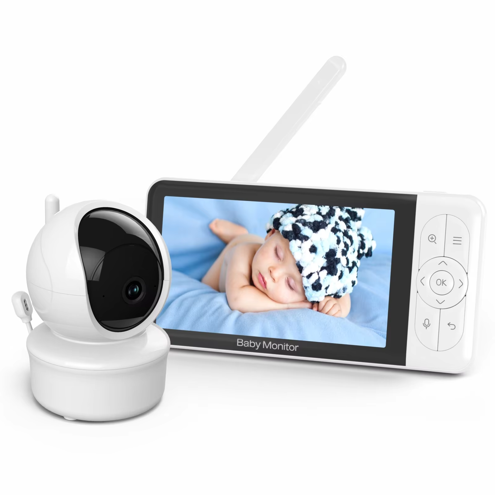 Babystar 5-inch Tuya baby moni – обзор и цена Audio Detect Music