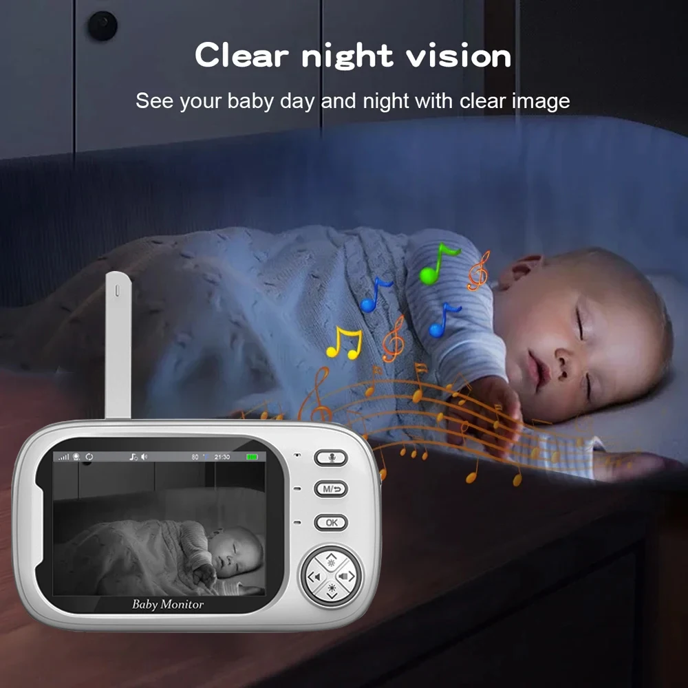 Baby Monitoring Camera 3.5 Inc – обзор и цена Audio Detect Music