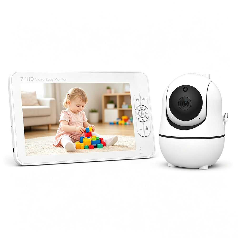 7 Inch Split-Screen Baby Monit – обзор и цена Audio Detect Music