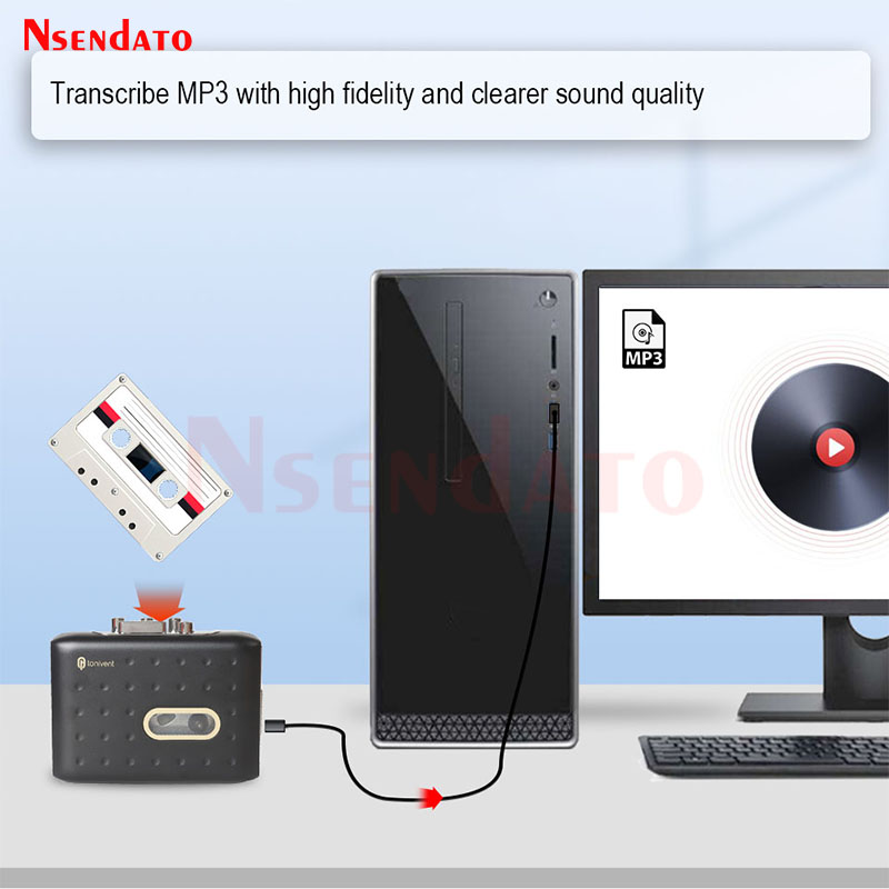 USB C Cassette Capture Player  – обзор и цена Audio Music Player Pc