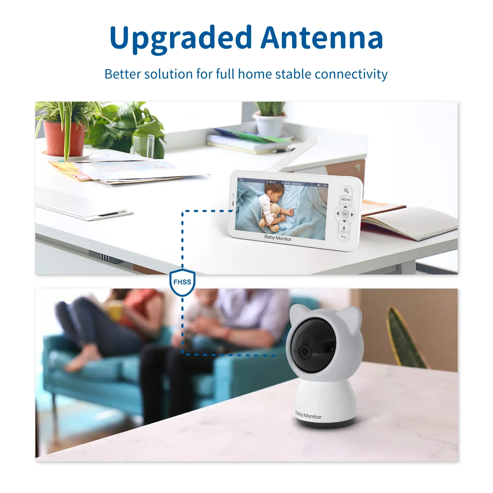 Baby Monitor HD 5 Inch LCD Two – обзор и цена Audio Detect Music
