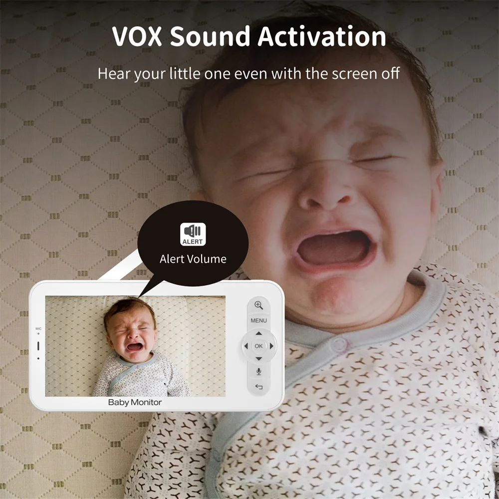 Babystar 5 Inch Wifi Baby Moni – обзор и цена Audio Detect Music