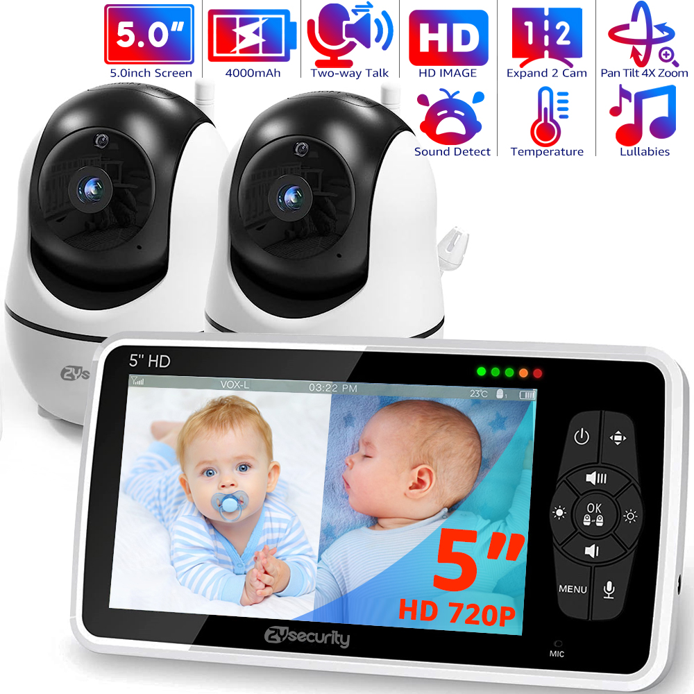 5''Video Baby Monitor with 2 C – обзор и цена Audio Detect Music