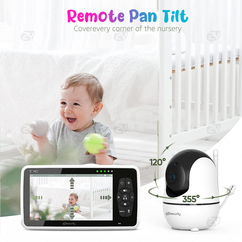 5''Video Baby Monitor with 2 C – обзор и цена Audio Detect Music