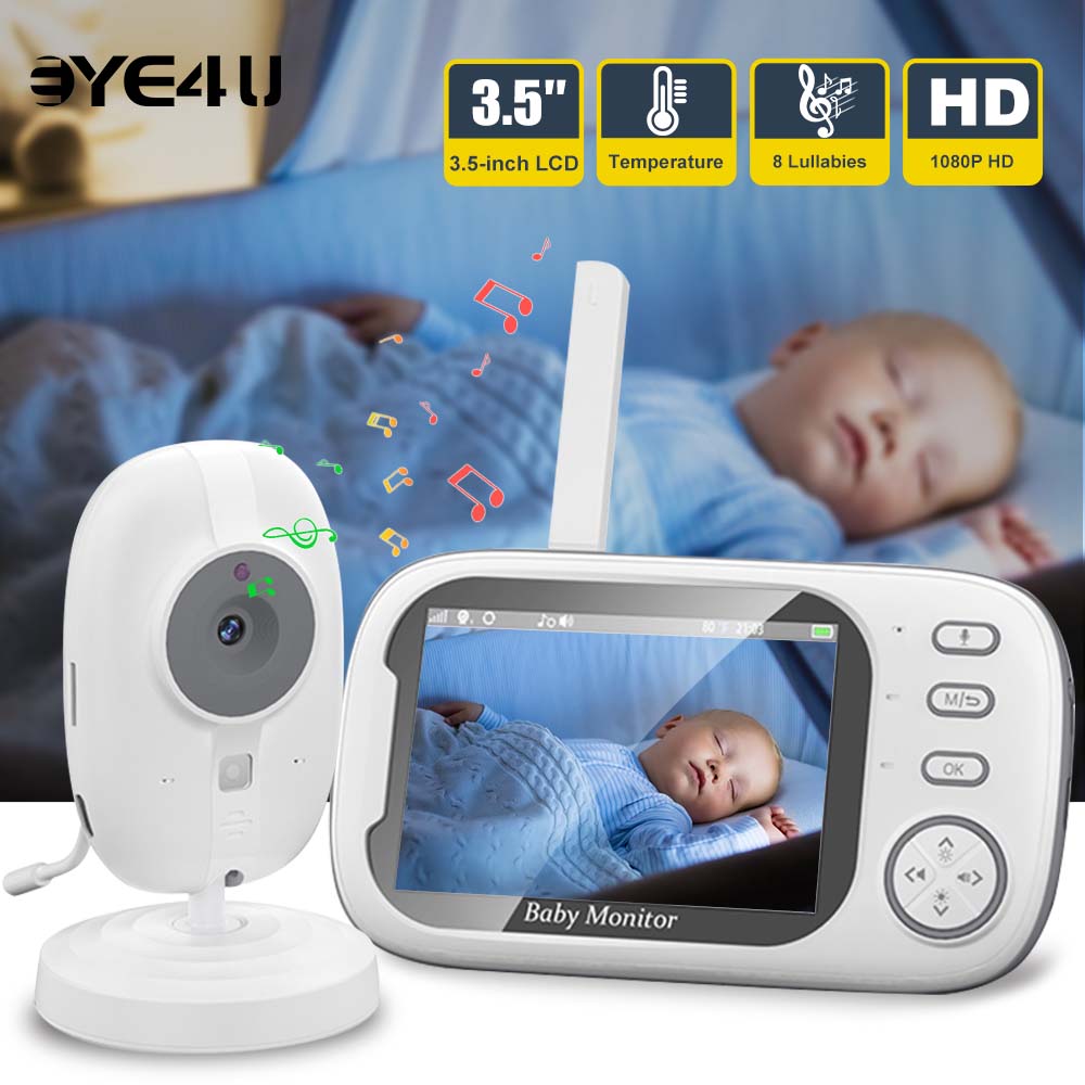 3.5'' Video Baby Monitor 2.4G  – обзор и цена Audio Detect Music