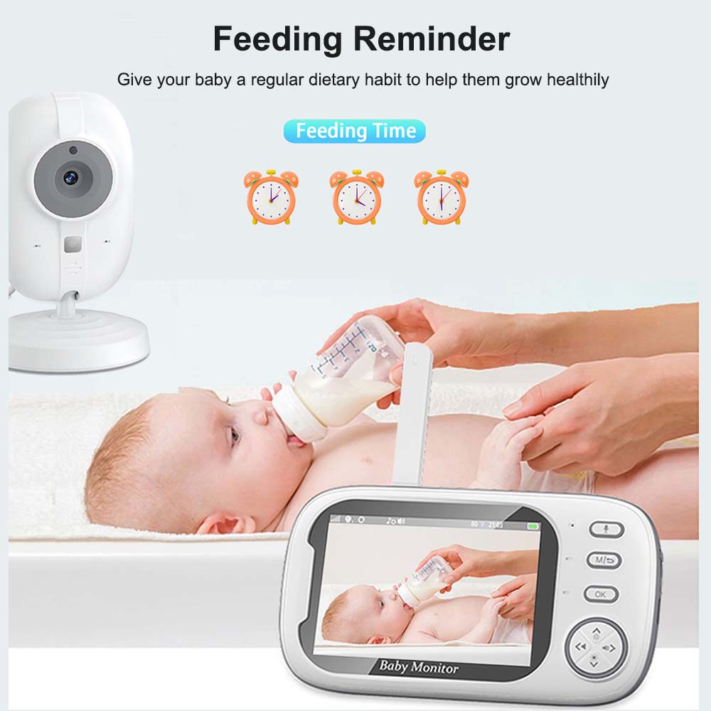 3.5'' Video Baby Monitor 2.4G  – обзор и цена Audio Detect Music