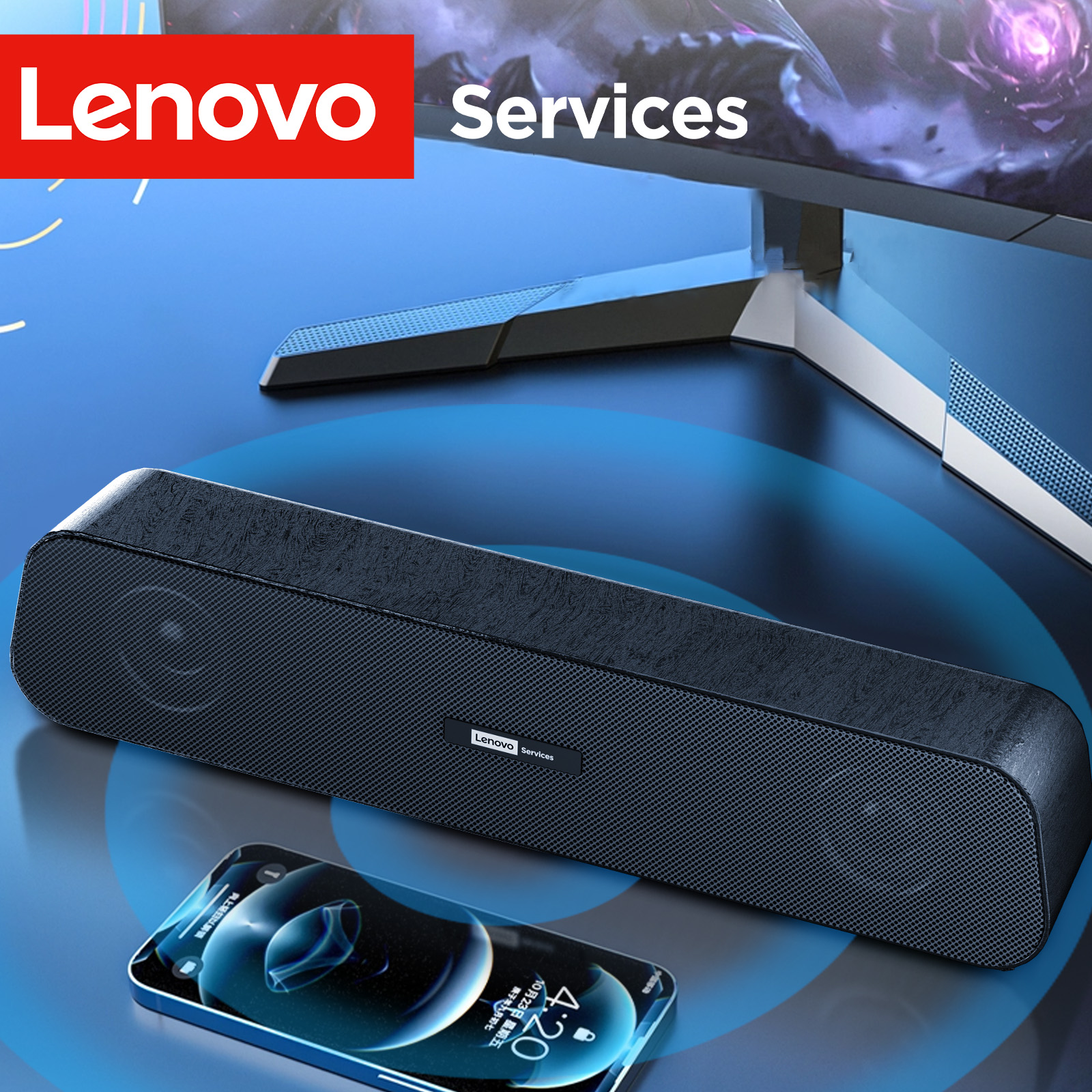 Lenovo USB Stereo Desktop Spea – обзор и цена Audio Music Player Pc