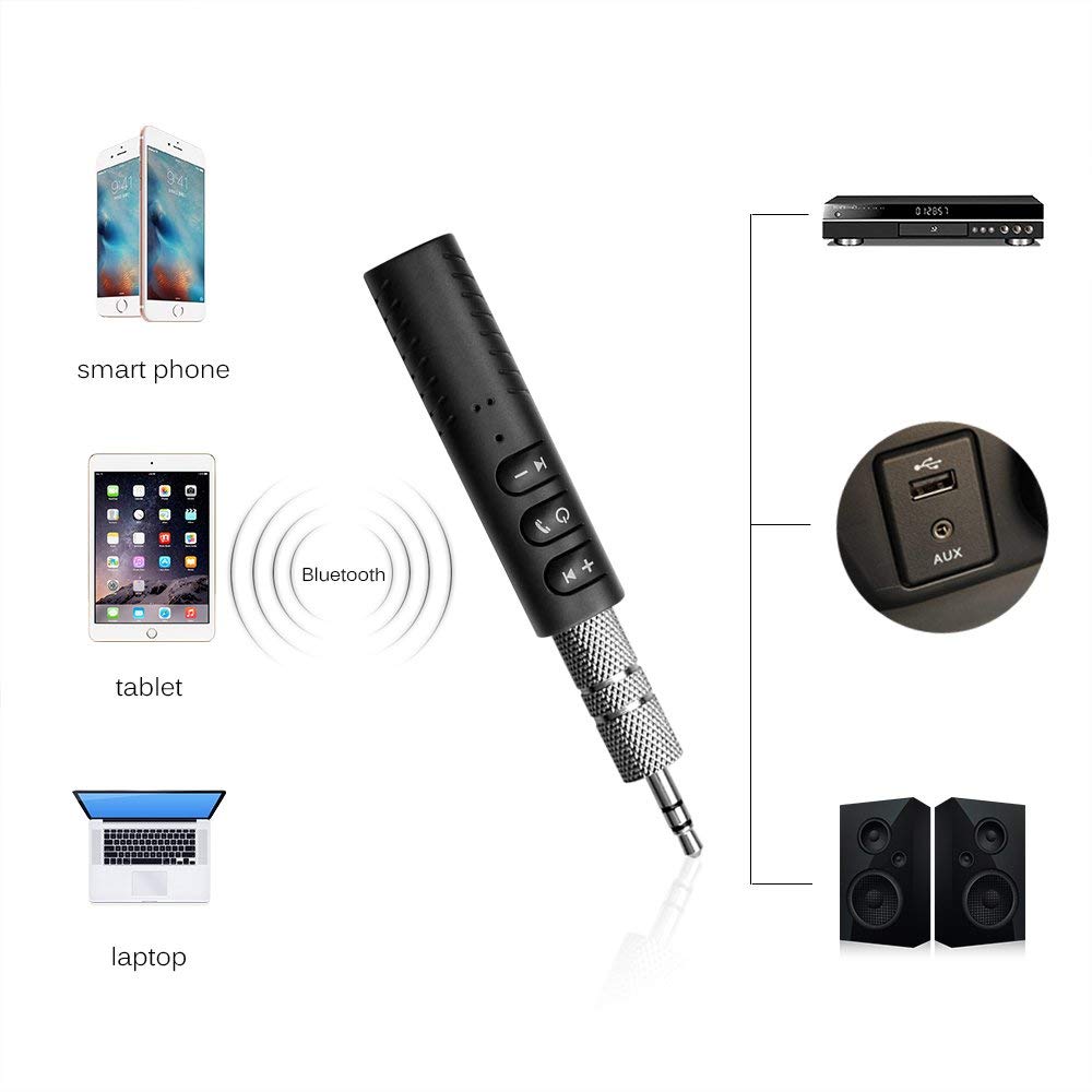3.5mm Jack Wireless Bluetooth  – обзор и цена Audio Music Mp3 Free