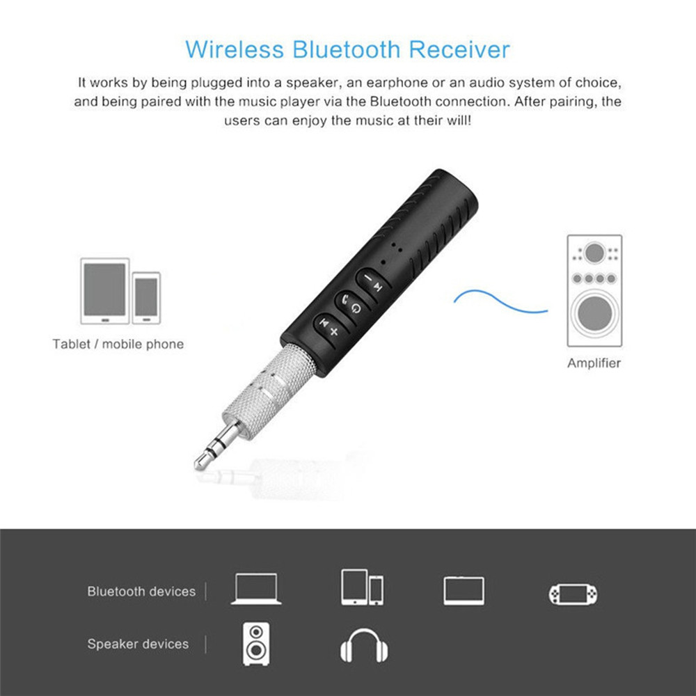 3.5mm Jack Wireless Bluetooth  – обзор и цена Audio Music Mp3 Free